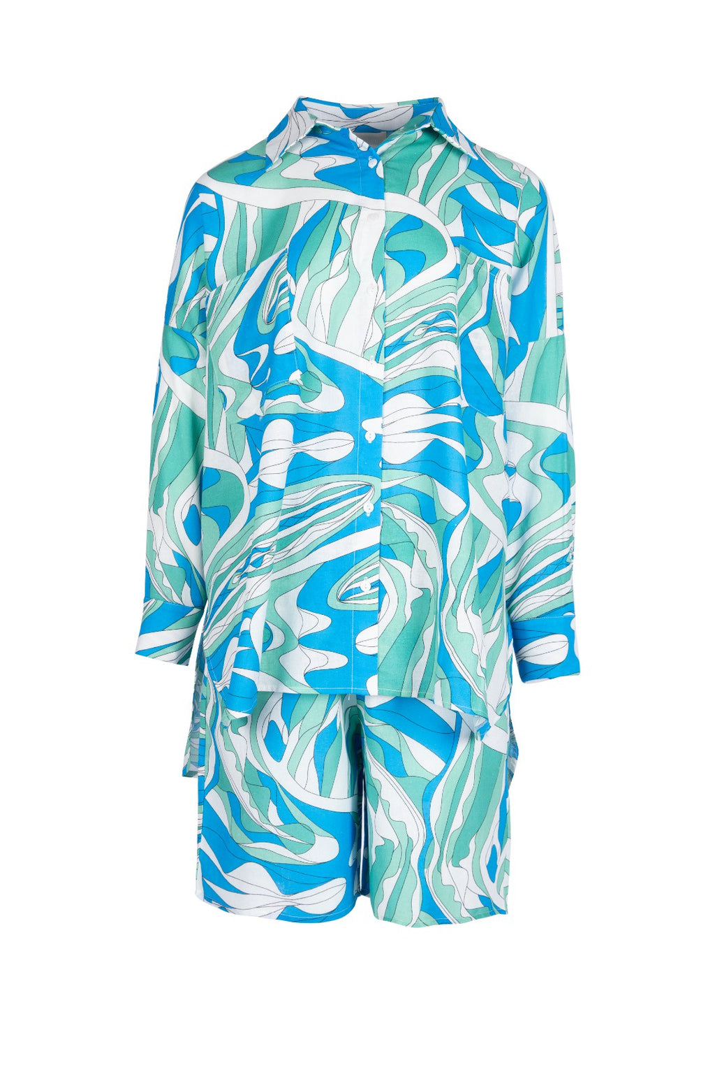 bold prints - طقم شاطئ فضفاض ع