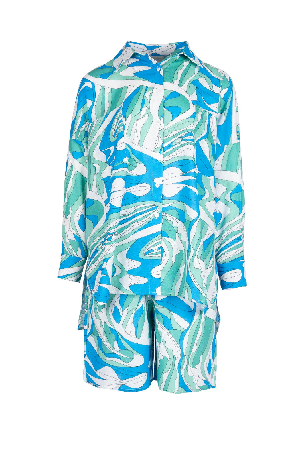 bold prints - طقم شاطئ فضفاض ع