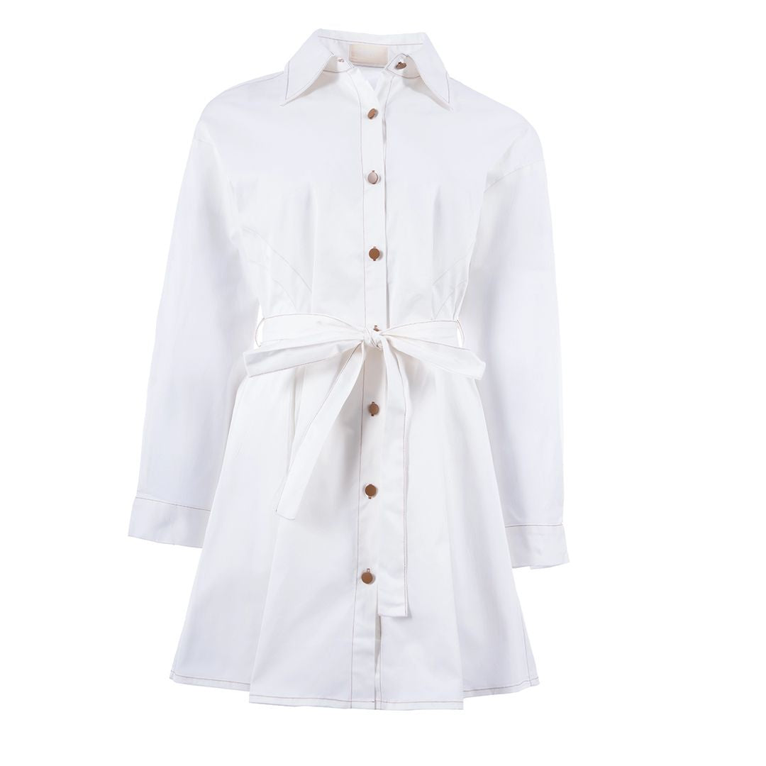 Lily Glow mid shirt long sleeve plain قميص متوسط الطول كم طويل سادة