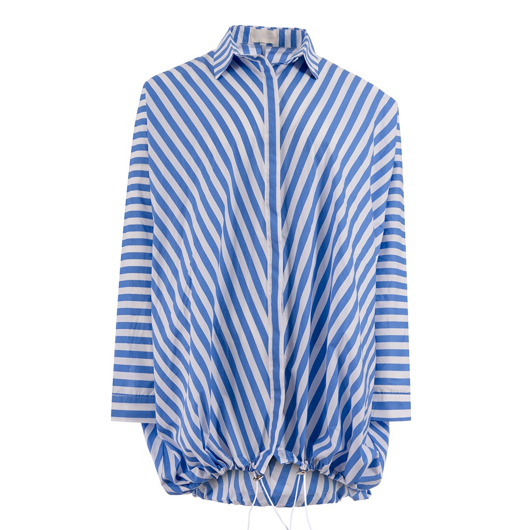 Skyline Stripes flow shirt long sleeve stripe قميص منسدل كم طويل مخطط