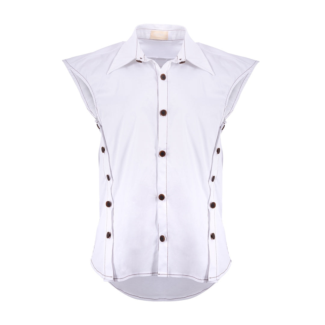 Arctic Grace fit shirt sleeveless plain قميص متناسق بدون أكمام سادة