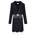 Gleaming Glam set of skirt and fit long sleeve blazer طقم من قطعتين تنورة وجاكيت متناسق كم طويل