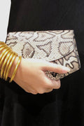 PENTAGON SHAPE LEATHER BAG